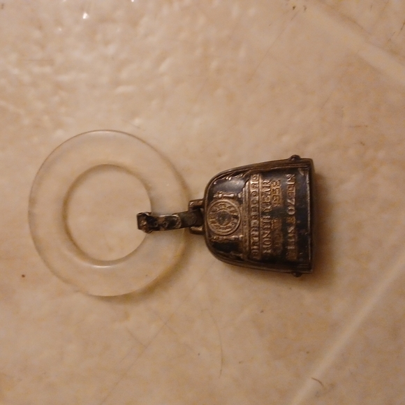 Sterling silver baby tether ring - Picture 1 of 3